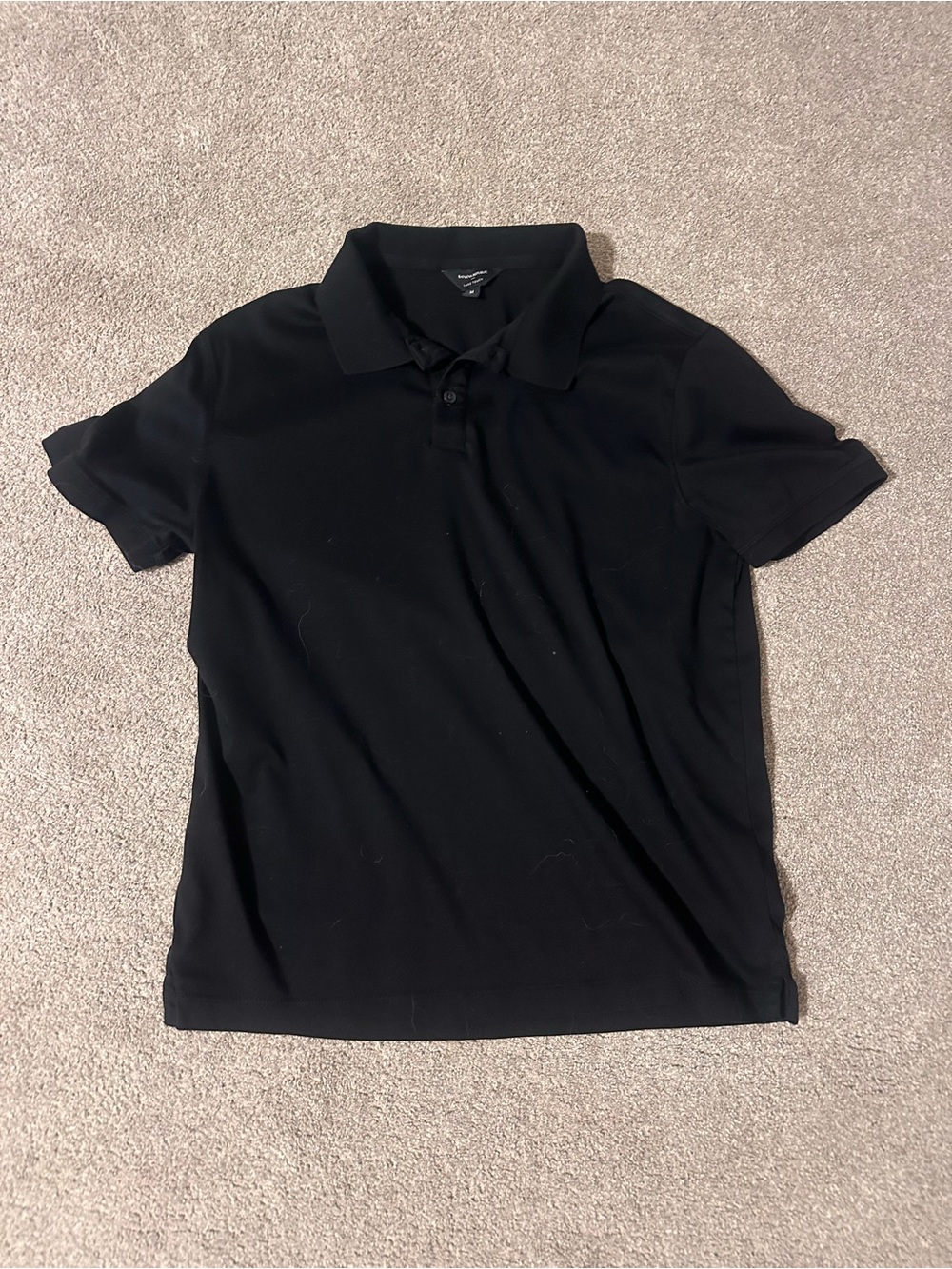 Banana Republic Men's Black Luxe Touch Polo - Classic Short Sleeve